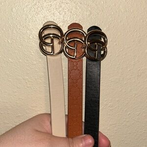 🖤🤎💛3 pk Belts🖤🤎💛